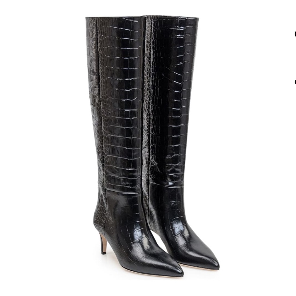 Stiletto 60 Boots - Paris Texas - Leather - Black Size 7